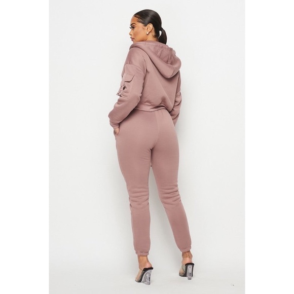 Out And About Lounge Jogger Set - Mauve - Picture 2 of 2